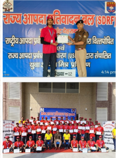 एसडीआरएफ मुख्यालय जॉलीग्रांट में “आपदा मित्र” प्रशिक्षण का दूसरा बैच सफलतापूर्वक पूरा, प्रशिक्षुओं ने ली सेवा की शपथ